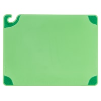 San Jamar CBG182412GN Saf-T-Grip Cutting Board, 18 x 24 x 1/2 in, NSF, Green