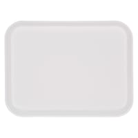 Carlisle Fiberglass Cafeteria Tray - 13 3/4"L x 10 3/5" W, Bone White (1410FG001)