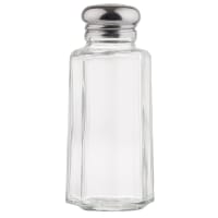 Tablecraft 155S&P 2 oz Shaker for Salt/Pepper - Metal Lid, Paneled