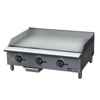 Black Diamond BDCTG-36T 36" Gas Griddle w/ Thermostatic Controls - 1" Steel Plate, Conv...