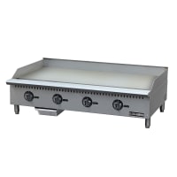 Black Diamond BDCTG-48T 48" Gas Griddle w/ Thermostatic Controls - 1" Steel Plate, Conv...