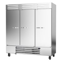 Beverage-Air RB72HC-1S 75" Three Section Reach In Refrigerator, (3) Left/Right Hinge Solid Doors, 115v