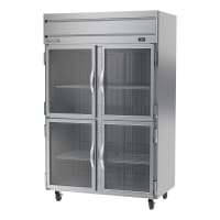 Beverage-Air HF2HC-1HG 52" Horizon Series Two Section Reach In Freezer, (4) Left/Right Hinge...