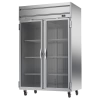 Beverage-Air HFP2HC-1G 52" Horizon Series Two Section Reach In Freezer, (2) Right Hinge Glas...