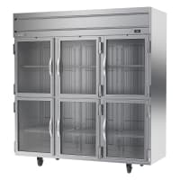Beverage-Air HFPS3HC-1HG 78" Horizon Series Three Section Reach In Freezer, (6) Left/Right H...