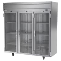 Beverage-Air HFS3HC-1G 78" Horizon Series Three Section Reach In Freezer, (3) Left/Right Hin...