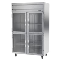 Beverage-Air HRPS2HC-1HG 52" Two Section Reach In Refrigerator, (4) Left/Right Hinge Glass D...
