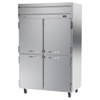 Beverage-Air HRPS2HC-1HS 52" Two Section Reach In Refrigerator, (4) Left/Right Hinge Solid D...
