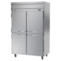 Beverage-Air HRS2HC-1HS 52" Two Section Reach In Refrigerator, (4) Left/Right Hinge Solid Do...
