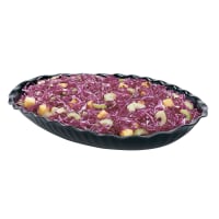 Cambro DP15110 3 2/5 qt Oval Deli Platter - 11 5/16 x 15 3/16" Black