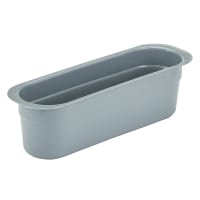 Cambro 415CBP180 1 Compartment Cutlery Bin - Plastic, Light Gray