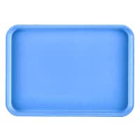 Cambro 1318MT142 Rectangular Market Display Tray - 12 5/8" x 17 3/4" x 11/16", Blu...