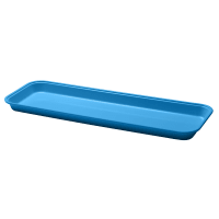 Cambro 8262MT142 Rectangular Market Display Pan - 8 3/8" x 25 1/2" x 2", Blue
