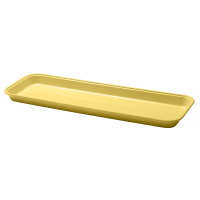 Cambro 8302MT145 Rectangular Market Display Pan - 8 7/16" x 30" x 2", Yellow
