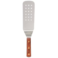 Dexter Russell PS8698PCP 8"x3" Perforated Turner w/ Rosewood Handle, Stainless Steel