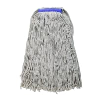 Winco MOP-32WC 32 oz Wet Mop Head - Cut End, 4 Ply Poly/Cotton Blend Yarn, White