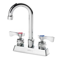 Krowne 15-325L Deck Mount Faucet - 3 1/2" Gooseneck Spout, 4" Centers
