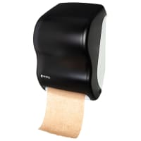 San Jamar T1300TBK Wall Mount Touchless Roll Paper Towel Dispenser - Plastic, Black Pearl
