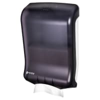 San Jamar T1700TBK Wall Mount Paper Towel Dispenser for C Fold or Multifold - Plastic, Black Pear...