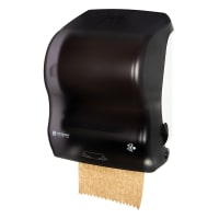 San Jamar T7400TBK Wall Mount Touchless Roll Paper Towel Dispenser - Plastic, Black Pearl