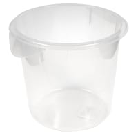 Rubbermaid FG572124CLR 4 qt Round Storage Container - Clear Poly