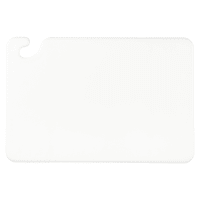 San Jamar CB121812WH Cut-N-Carry Cutting Board, 12 x 18 x 1/2 in, NSF, White