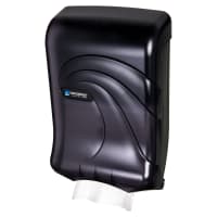 San Jamar T1790TBK Wall Mount Paper Towel Dispenser for C Fold or Multifold - Plastic, Black Pear...