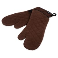 San Jamar 817TM-BR 17" Heavy Duty Terry Cloth Oven Mitt, Brown
