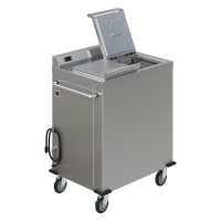 Dinex DXPSBH2WB 35 1/4" Mobile Heated Wax Base Dispenser w/ 2 Columns - Stainless, 240v/1ph