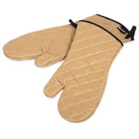 San Jamar 811TG17 17" Bestan® Conventional Oven Mitt - Poly-Cotton, Tan