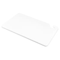 San Jamar CB121834WH Cut-N-Carry Cutting Board, 12 x 18 x 3/4 in, NSF, White