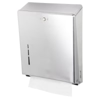 San Jamar T1900SS Wall Mount Paper Towel Dispenser for C Fold or Multifold, Stainless