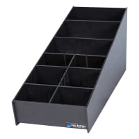 San Jamar L2900 Condiment &amp; Straw Organizer, 9 1/2"H x 8 3/16"W x 25 1/16"D
