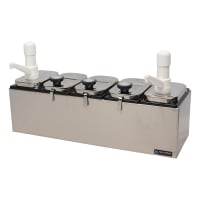 San Jamar P9723 Pump Style Condiment Dispenser w/ (1) oz Stroke, Stainless