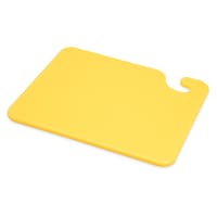 San Jamar CB101212YL Cut-N-Carry Cutting Board, 10 x 12 x 1/2 in, NSF, Yellow