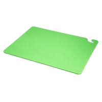San Jamar CB182412GN Cut-N-Carry Cutting Board, 18 x 24 x 1/2 in, NSF, Green