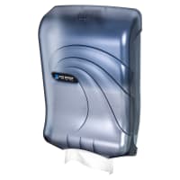 San Jamar T1790TBL Wall Mount Paper Towel Dispenser for C Fold or Multifold - Plastic, Arctic Blue