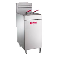 Vulcan LG400 Gas Fryer - (1) 50 lb Vat, Floor Model, Natural Gas