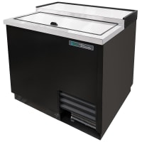 True T-36-GC-HC 1 Section Glass Chiller w/ 180 Mug Capacity, Black, 115v