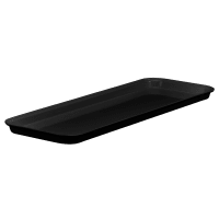 Cambro 10302MT110 Rectangular Market Display Tray - 10 7/16" x 30" x 2", Black