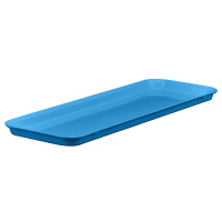 Cambro 1030MT142 Rectangular Market Display Tray - 10 7/16" x 30" x 3/4", Blue
