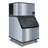Manitowoc Ice IYP0300W/D400 310 lb Indigo NXT™ Half Cube Ice Machine w/ Bin - 365 lb Storage, Wat...