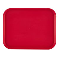Cambro 1216FF163 Plastic Fast Food Tray - 16 1/10" L x 11 4/5"W, Red