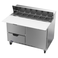 Beverage-Air SPED48HC-12C-2 48" Hydrocarbon Series Sandwich/Salad Prep Table w/ Refrigerated...