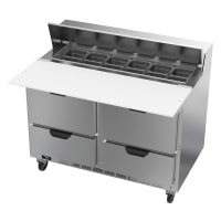 Beverage-Air SPED48HC-12C-4 48" Hydrocarbon Series Sandwich/Salad Prep Table w/ Refrigerated...