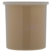 Carlisle 1 1/5 qt PolyTuf Crock - SnapOn Lid, Translucent/Beige (034106)