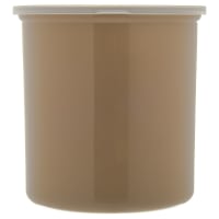 Carlisle 2 7/10 qt PolyTuf Crock - SnapOn Lid, Translucent/Beige (034206)