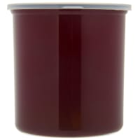 Carlisle 2 7/10 qt PolyTuf Crock - SnapOn Lid, Translucent/Brown (034201)