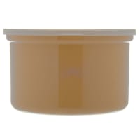 Carlisle 1 1/2 qt Poly Tuf Crock - Snap On Lid, Translucent/Beige (034306)