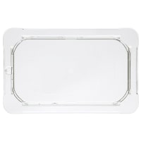 Carlisle Universal 1/4 Size Food Pan Lid - Flat, Clear (10296U07)